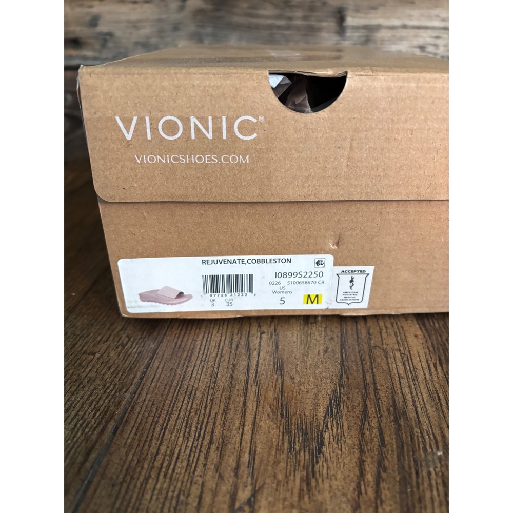 Vionic Rejuvenate Recovery Slide Sandals Cobblestone Beige Womens 5 10899S2250 - Picture 2 of 6